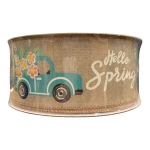 Hello Spring - Member's Mark Premium Spring Theme Wire Edge Ribbon, 2.5" Wide x